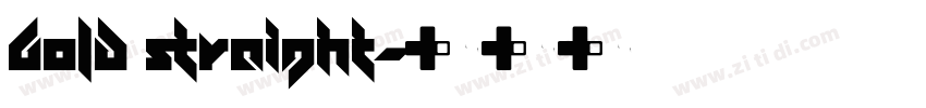 bold straight字体转换